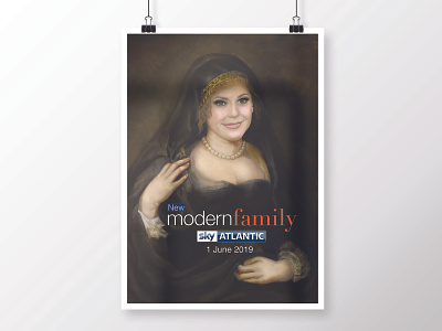 Modern Family Claire digital art digital painting digitalart drawing flemish graphicdesign illustration modern family photoshop poster promotional series art television tv