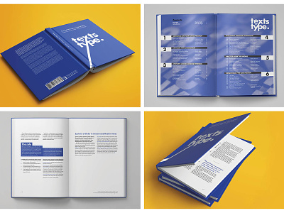 Texts on type book book cover book design content design content page contents page editorial design type typography