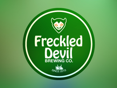 Freckled Devil Logo branding circle illustrator logo mark