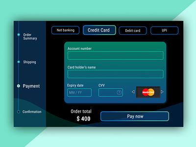 Daily UI 2/100 - Credit card checkout page dailyui dailyui 002 dailyuichallenge design ui ui design webdesign