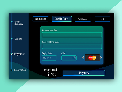 Daily UI 2/100 - Credit card checkout page