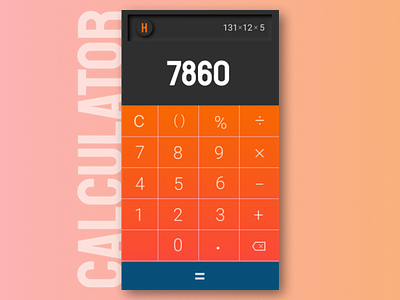 Daily UI 4/100 - Calculator calculator calculator ui dailyui dailyuichallenge design ui ui design ux webdesign