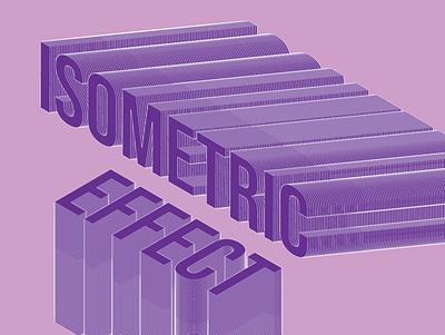 Isometric Typography design illustration isometric isometric art purple typographic typography typography art vector