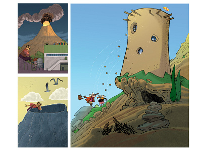 Gigante ilustración ilustración digital libro infantil