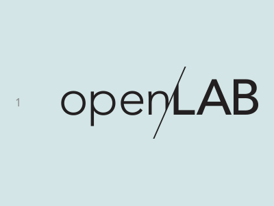 openLAB campaign mark - revised options [gif] exhibition gallery logo