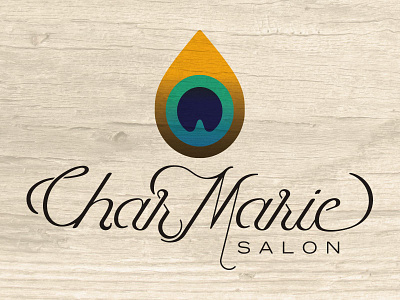 CharMarie Salon Logo custom identity logo salon type