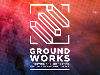 GroundWorks logo arts branding conference higher education logo technology third space
