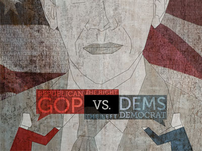 Obama Debate america debate election flag illustration obama virginia tech
