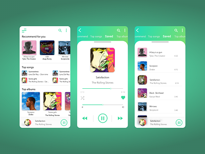Music app app design minimal music music player ui user interface ux