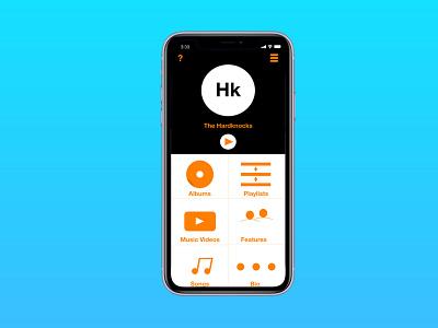 Daily UI 006 Music Artist Profile Design app dailyui design illustration iphonex mobile music music app photoshop profile profile page typography ui ux