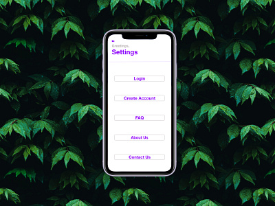 Daily UI 007 Mobile App Settings Page adobe adobexd app dailyui design facebook faq illustration instagram linkedin login microsoft mobile photoshop settings twitter typography ui ux xd