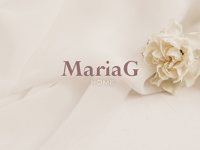 Maria G // Contest Brand Design branding design fabrics home logo minimal textile ui ux web web design