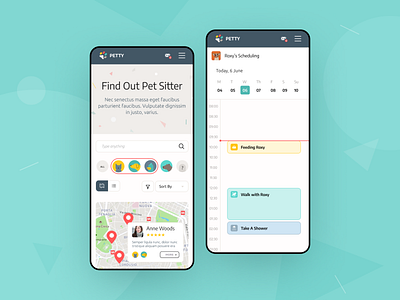 Petty app - UI/UX mobile design