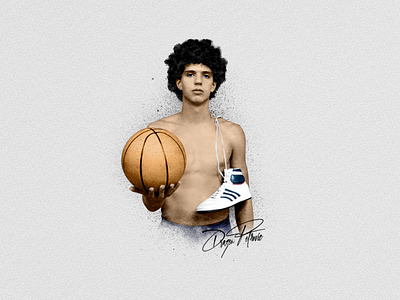 Drazen Petrovic adobe adobe photoshop brooklyn drazen petrovic edit editorial design nba nets new jersey photoshop photoshop art