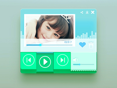 Music icon music music player photoshop player ui