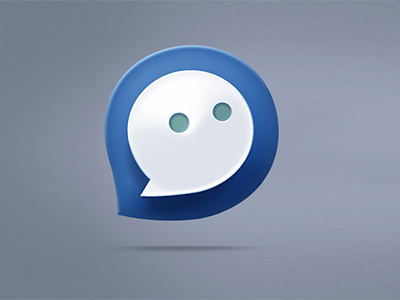 Chat Bubble bubble chat communication cute icon logo photoshop ui