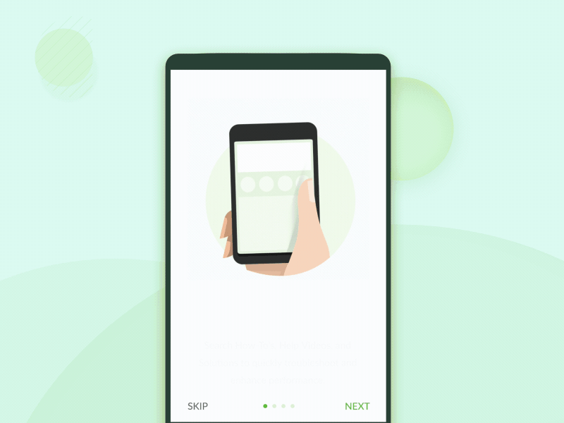 The Onboarding Page animation app design gif illustration interface ui ux