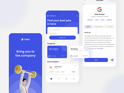 TIMO - Job Finder App UI