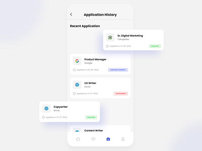 TIMO - Application History UI