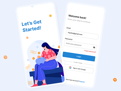 Login Mobile App 3d animation branding colorhunt creative design dribbble figma graphic design iconscout login logo motion graphics onbboarding shots trending ui uitrends uiux userinterface