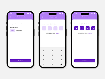 Case Study E- Wallet App - Verification Screen casestudy design designer dribbble mobile screen trend uc ui uiux uxdesign verification wallet