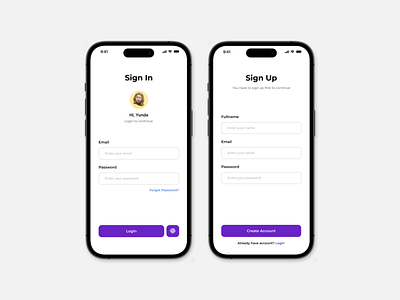 Case Study E-Wallet App - Login Screen by Ipandi Sinaga on Dribbble