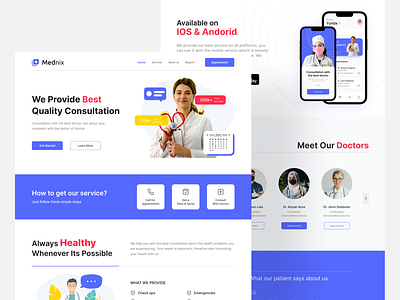 Mednix - Medical Clinic Landing Page