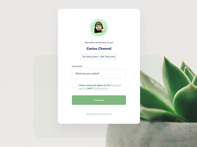 UI Login Web Plant