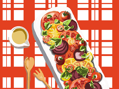 Food illustrations graphic design illustration