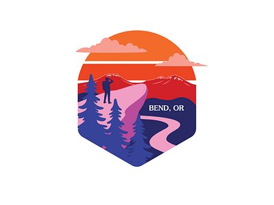 I ❤ Bend (Color) digital art digital illustration illustration vector