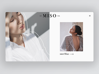 Minimalistic Hero - Fashion brand fashion brand hero photography ui ux webdesign website