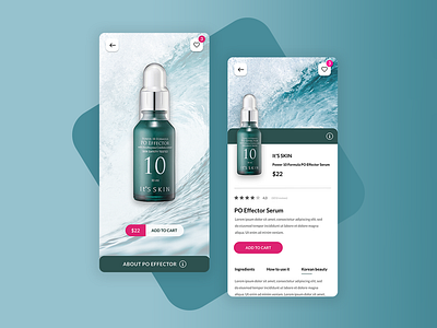 App design- Skincare webshop app design skincare ui ux webshop