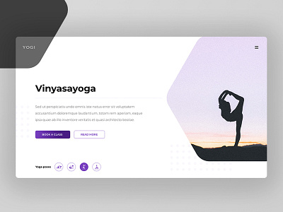 Landing page for Yoga landingpage ui ux webdesign website yoga
