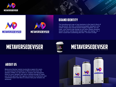 Gradient Metaverse Deviser Logo Design | Redsglow