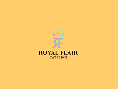 Royal Flair | Logo Design | Catering Logo branding design flat icon illustration illustrator logo logodesign logotype minimal vector