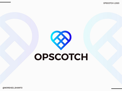Opscotch Logo , Hopscotch Logo design, Icon abstract logo branding design flat icon logo illustration logo logo design logotype minimal minimalist logo modern logo product design typography vector