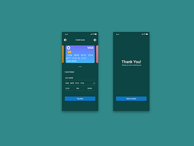 Credit Card Checkout app dailyui design ui ux