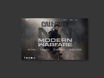 Daily UI #14 Countdown Timer app call of duty countdown timer daily ui dailyui design game ui ux web