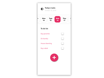 Daily UI #042 To Do List app daily ui daily ui 042 dailyui design list to do app todo list todolist ui ux