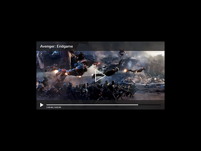 Daily UI #057 Video Player