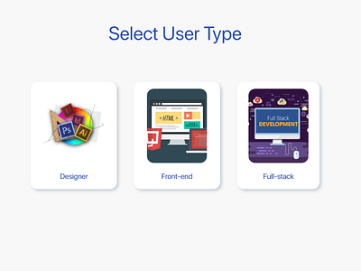 Daily UI #064 Select User Type