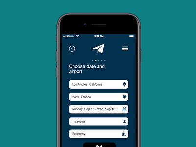 Daily UI #068 Flight Search app daily ui dailyui dailyui 068 dailyuichallenge design flight booking flight search travel app ui ux web