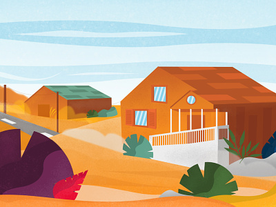 California Desert california color desert design home house illustration illustrator orange red texture textured