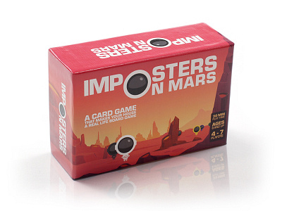 Imposters on Mars Card Game Box among us board game card game imposter imposters imposters on mars party games social deduction