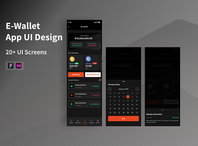 E-Wallet App UI Design branding consistency design principles typography ui ux
