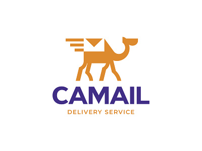 Camel + mail branding design graphic design illustration logo vector