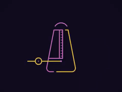 Metronome 2d animation after effects animation motion design