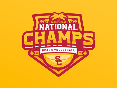 2022 USC Beach Volleyball National Championship logo