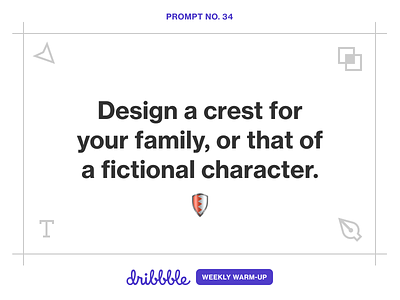 Design a Family Crest branding challenge community dribbble dribbbleweeklywarmup fun illustration learn learning prompt weekly warm-up