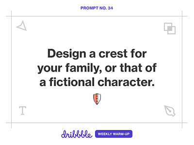 Design a Family Crest branding challenge community dribbble dribbbleweeklywarmup fun illustration learn learning prompt weekly warm up